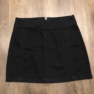 Black Jean skirt